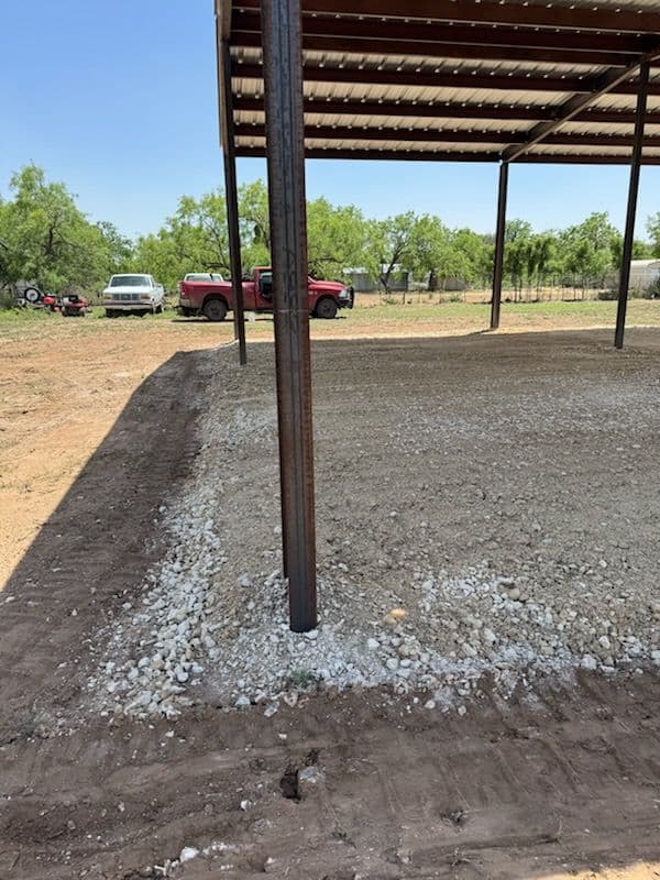 Shop Pad Completion in Tom Green County
